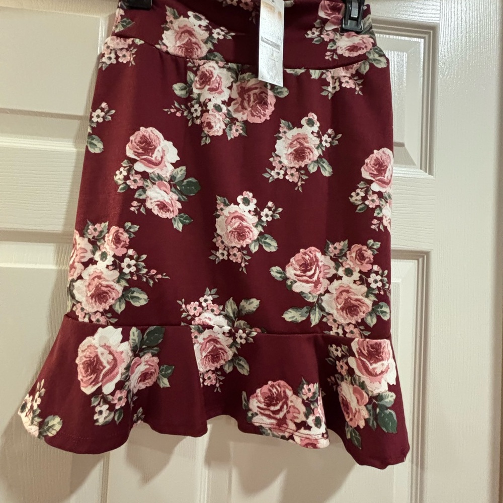 Agnes & Dora Floral Flounce Skirt